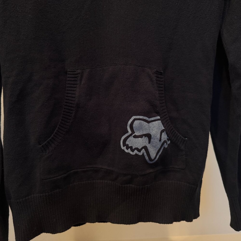 Fox Black Sweater Size Large - Picture 2 of 5